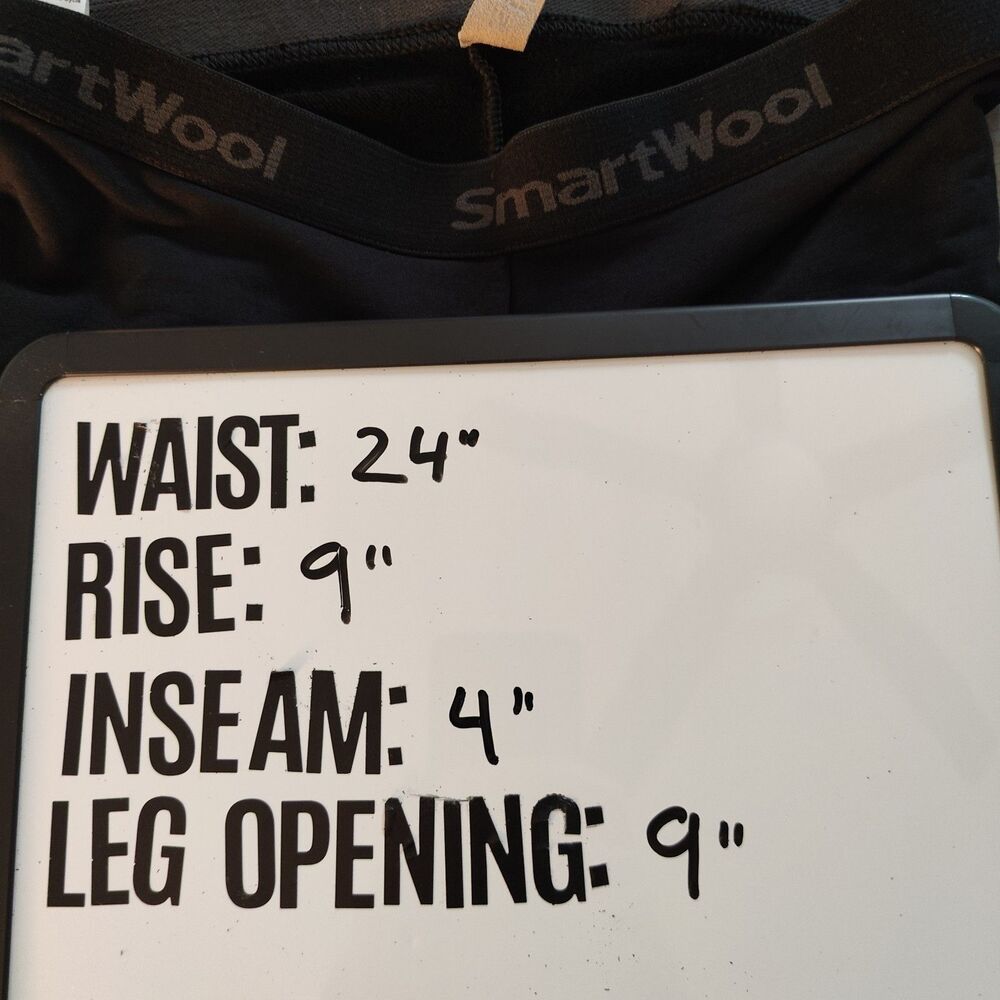 Smartwool Cycling Liner Shorts Mens Medium Black Padded Merino Wool Bike Inner - Picture 8 of 8